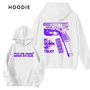 Put Em Onna News or Sum 2 Sides Hoodie, For Men/Women - Unisex Style, 100% Cotton, Menswear Tops, Made in USA.LKD