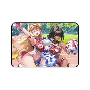 [Sale off up to 65%][Free Ship] Nikke anime Cheerleaders Desk Mat, Fun Desk Accessory, Office Decor, Gamer Mat, Cheerful Gift for Students, Anime Themed Accessories