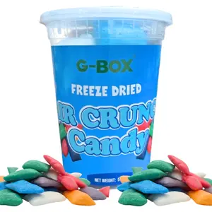 G-BOX Freeze Dried Air Crunch Candy in Air-tight Sealed Container 5 oz Freeze Dried AirCrunch PuffyHeads