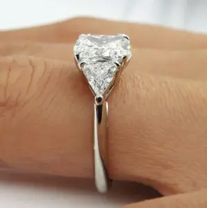 Wholesale Elegant 925 Silver Filled Women Wedding Ring Round Cut Cubic Zircon Sz 6-10 Fast USA Shipping