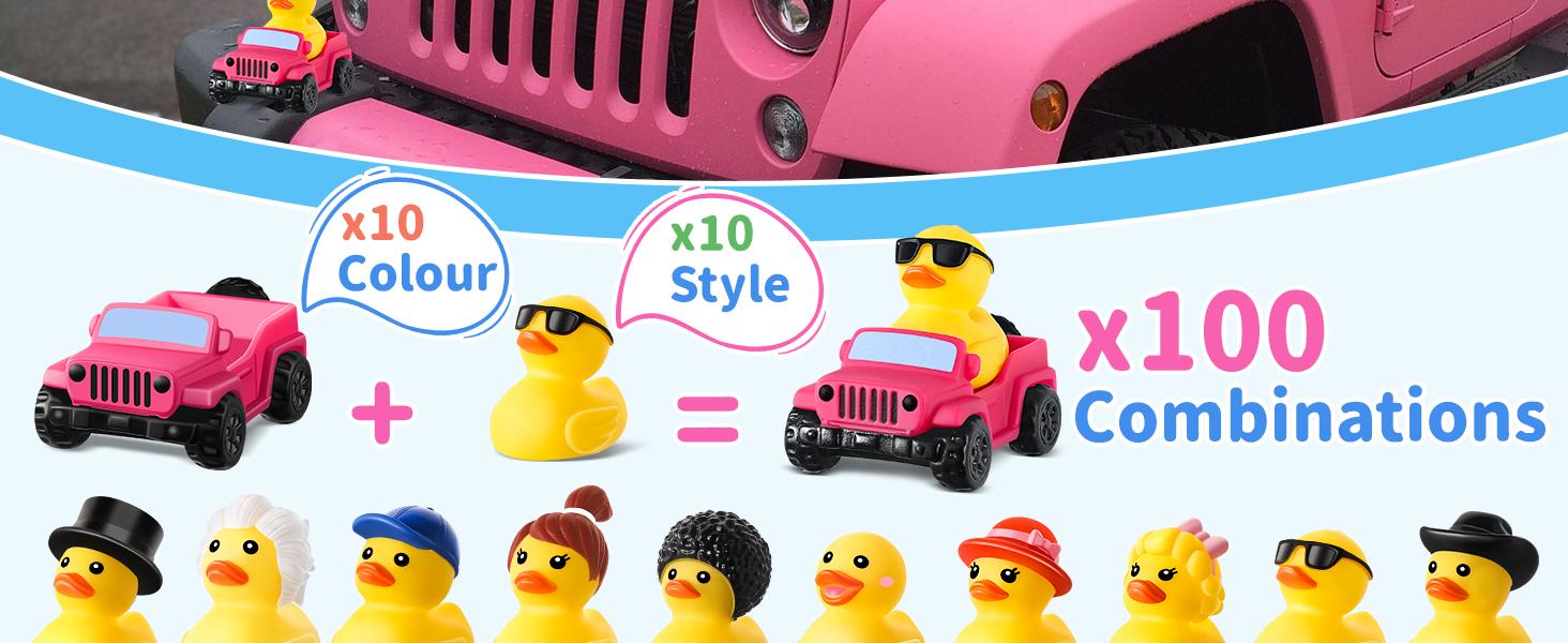 Christmas Rubber Ducks for Ducking 12-Pack – 12 Holiday Ducks + 12 Mini Cars | 3.5 in Cars Fit 2 in Ducks | Stocking Stuffers, Xmas Party Favors & Gift for Kids Christmas Rubber Ducks for Ducking 12-Pack – 12 Holiday Ducks + 12 Mini Cars | 3.5 in Cars Fit 2 in Ducks | Stocking Stuffers, Xmas Party Favors & Gift for Kids