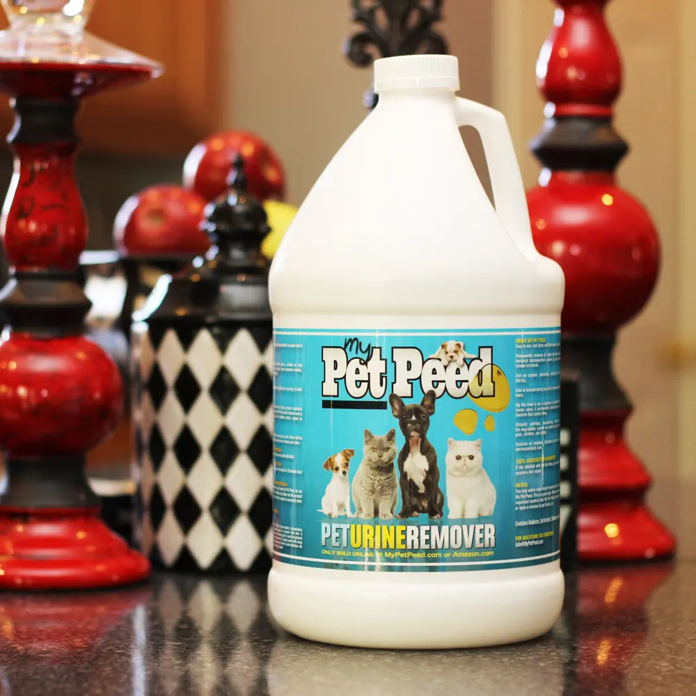 My Pet Peed - Pet Urine Remover (One Gallon Refill) | Works on both the stains and odor. Enzyme-Free