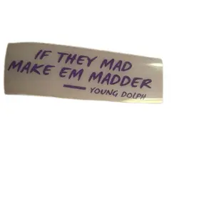 If they mad make em madder Decals Durable Weather Resistant Stickers for Windshield Windows Vehicles Walls Easy Application Personalize Any Surface