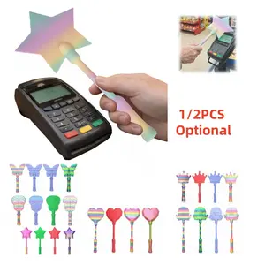 3D Printed Credit Card Wand Tap to Pay, Magic Fairy Pay Wand,3D Printed Wand Tap to Pay, Starlight Magic Wand Tap-to-Pay Card Holder, Fun Unique Creative Gifts,Star Magic Wand for Easy Checkout Easter Gifts