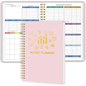 Monthly Financial Planner Organizer with Expense Budget Book Expense Tracker Notebook to Manage Your Money Effectively Start Anytime A5(5.8" * 8.2") Pink
