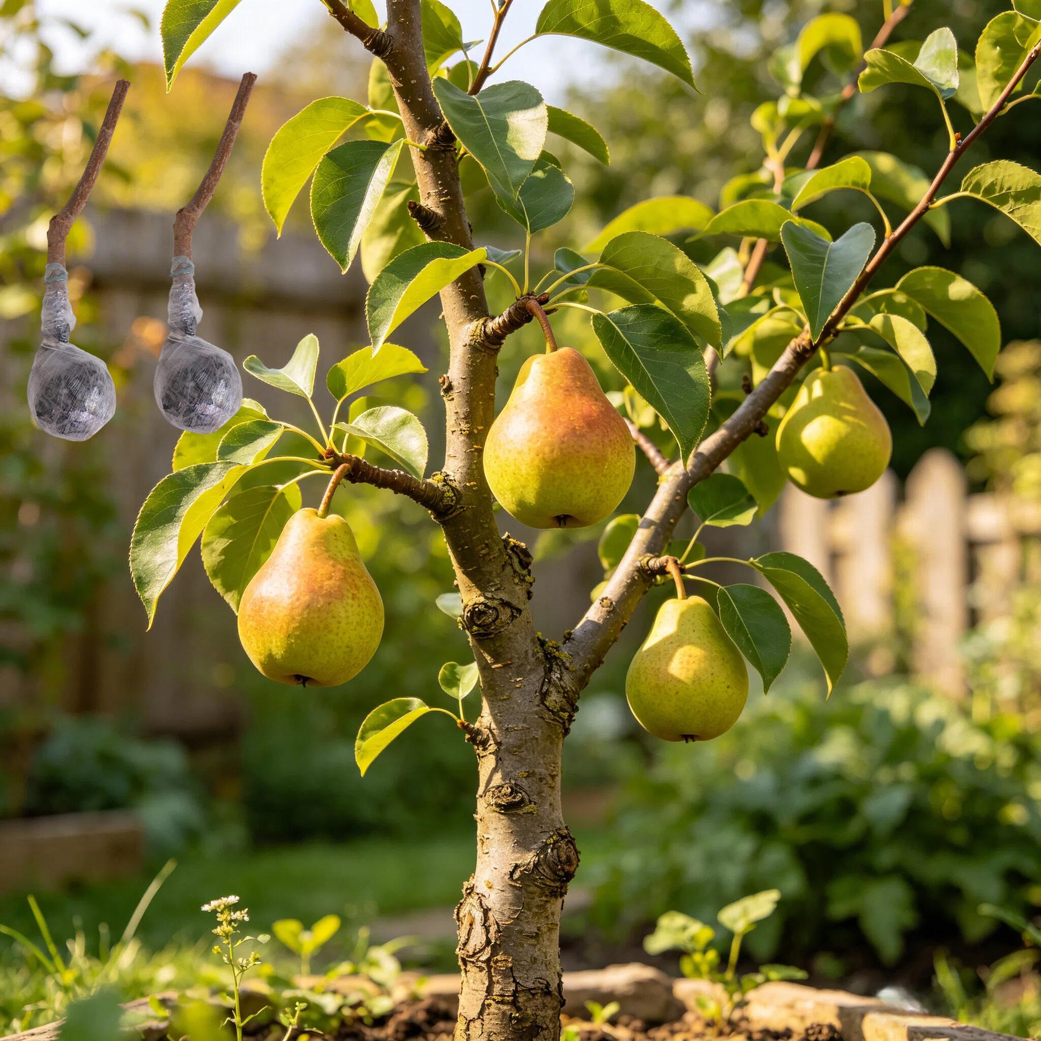 Premium Pear Tree Seedling | Live Fruit Plant | Easy Grow Backyard Garden Tree | Cold Hardy Sweet Pear Variety | Home Orchard Starter Plant