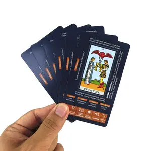 Tarot Card Game Box for Beginners with Key Words Oracle Cards, Divination & Self-Cognition Guide, Collectible Card Set Gift for Friends, Tarot Card Decks