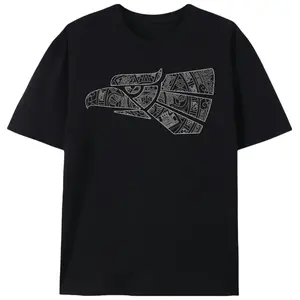 Eagle and Aztec Calendar Design T-Shirt, Made in Mexico