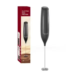 Handheld  Stainless Steel Cappuccino Maker Battery Powered Coffee Milk frother Modern Foam Electric Mixer