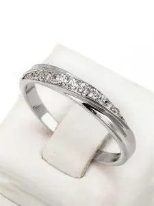 Elegant Rhinestone Decorated Copper Ring, Wedding Rings, Fashion Accessories For Women, Wedding Engagement Bridal Jewelry Gift