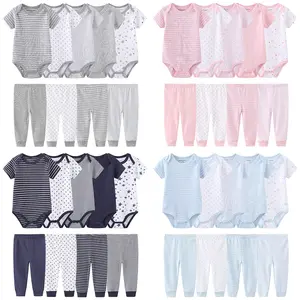 Kiddiezoom 9-Piece Baby Bundle Ultra-Soft Organic Cotton Unisex Sets 0-12M  Perfect Newborn Gift!