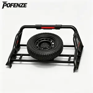 POFENZE-NADIA Heavy-Duty Adjustable Truck Roll Bar Chase Rack for Full-Size Trucks, Compatible with CHEVROLET COLORADO,TOYOTA TACOMA, NISSAN FRONTIER, JEEP GLADIATOR,HYUNDAI SANTA CRUZ, GMC CANYON, FORD RANGER, HONDA RIDGELINE Universal Steel Bed frames