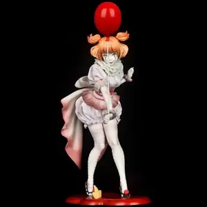 19cm Stephen King's It  Figure Lady Pennywise Figma Halloween Horror Pretty Girl Figurine PVC Collectibles Ornament Gifts Toys
