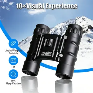 10x25 Professional Binoculars, High Magnification HD Night Vision, Pocket Portable Outdoor Hiking, Bird Watching, Concerts, Sports Events