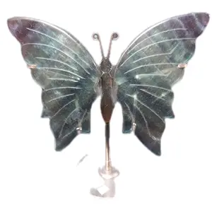 Blue Fluorite Crystal Butterfly