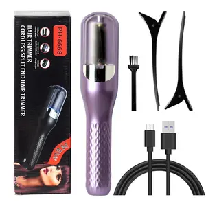 Spring Automatic Electric Hair Clipper, 1 Piece Multi-functional Type C Rechargeable Hair Split End Clipper, Professional 2 in 1 Hair Edge Control Trimmer, Portable Wireless Hair Trimmer, Hair Care Products Durable Comfort