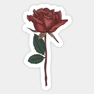 Vintage Rose - Vintage Flower - Sticker