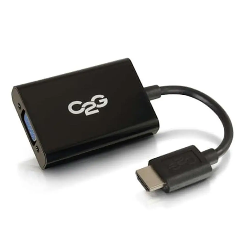 C2G HDMI Male to VGA and Stereo Audio Female Adapter Converter Dongle