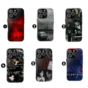 Retro Silent Hill Tough Case, Game and Horror Lovers Halloween Suitable for iPhone 17-11 Pro Max/Plus and  Samsung Galaxy S23-25