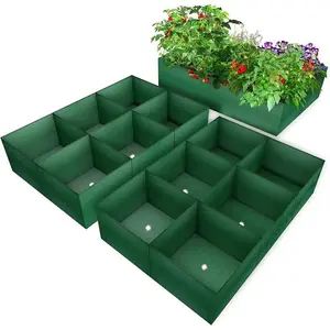 Garden Planting Bag with 6 Compartments, Durable Garden Bed, Suitable for Potato, Tomato, Flower, Garden Supplies