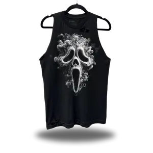 SMOKE GHOSTFACE ROAD RASH BLACK TANK TOP