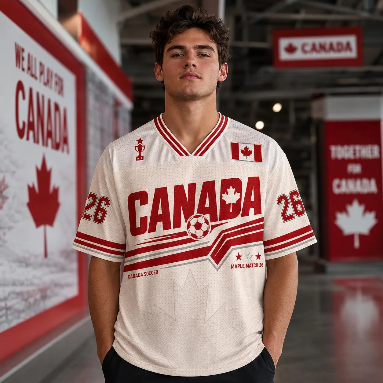 Canada Soccer Jersey 2026, Canada Football Fan Shirt, Canada Jersey Top, Canada Soccer Fan Gift