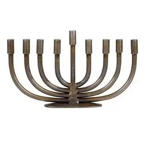 Wrought Iron Menorah