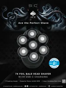StyleCraft Ace 7 Head Shaver Replacement Head #SC546S