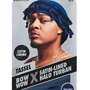 Kiss Red Tassel Halo Turban Velvet with Satin Lining Fits All Bow Wow Edition Jersey
