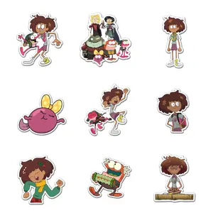 Amphibia Pack 9 PCS Sticker Vinyl, Movie Car Wall Kid Phone Book Stickers, Funny Sticker Decal Decor