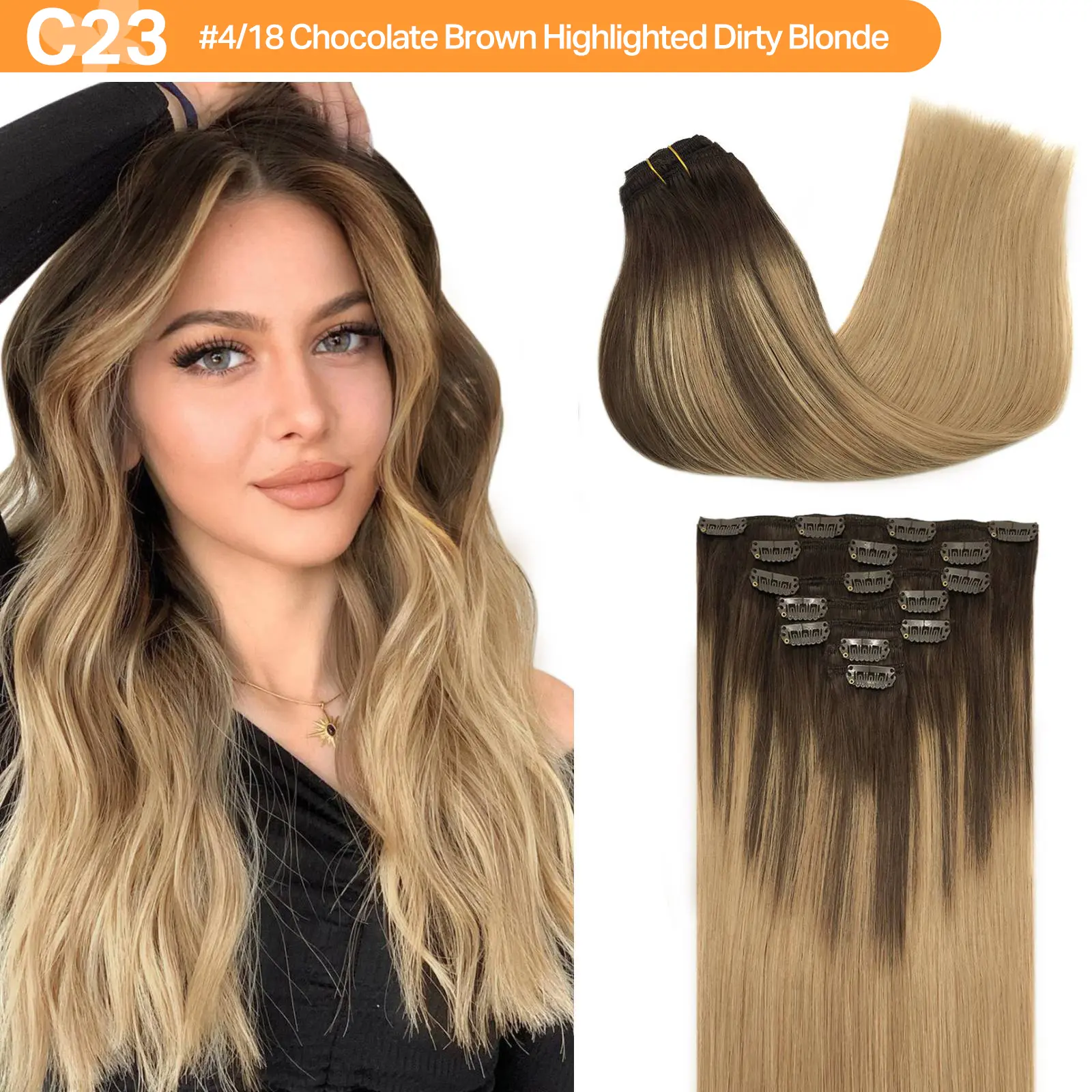 #(T4/18)P(4/18) Chocolate Brown Dirty Blonde