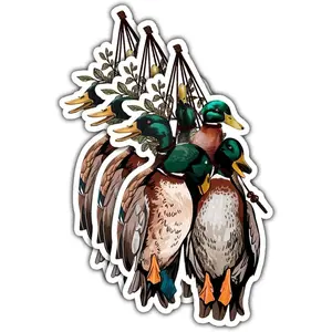3Pcs Duck Hunting Sticker Slayed Ducks Sticker Gifts Funny Mixed Bag Duck Hunt Waterproof Stickers Gift Hunter Hunting Ducks Vinyl Decal for Laptop Water Bottle Toolbox Phone Case Cars Gift 3"