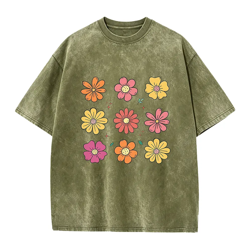 Floral Tee: Fun Spring Flower Blooms Shirt