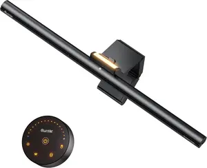 Glow Pro Monitor Light Bar with Remote Adjustable 16.7 Dual Light for Curved Monitors Webcam Friendly Home Office Desk Lamp