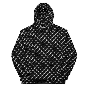 "JM" Monogram Hoodie - Black
