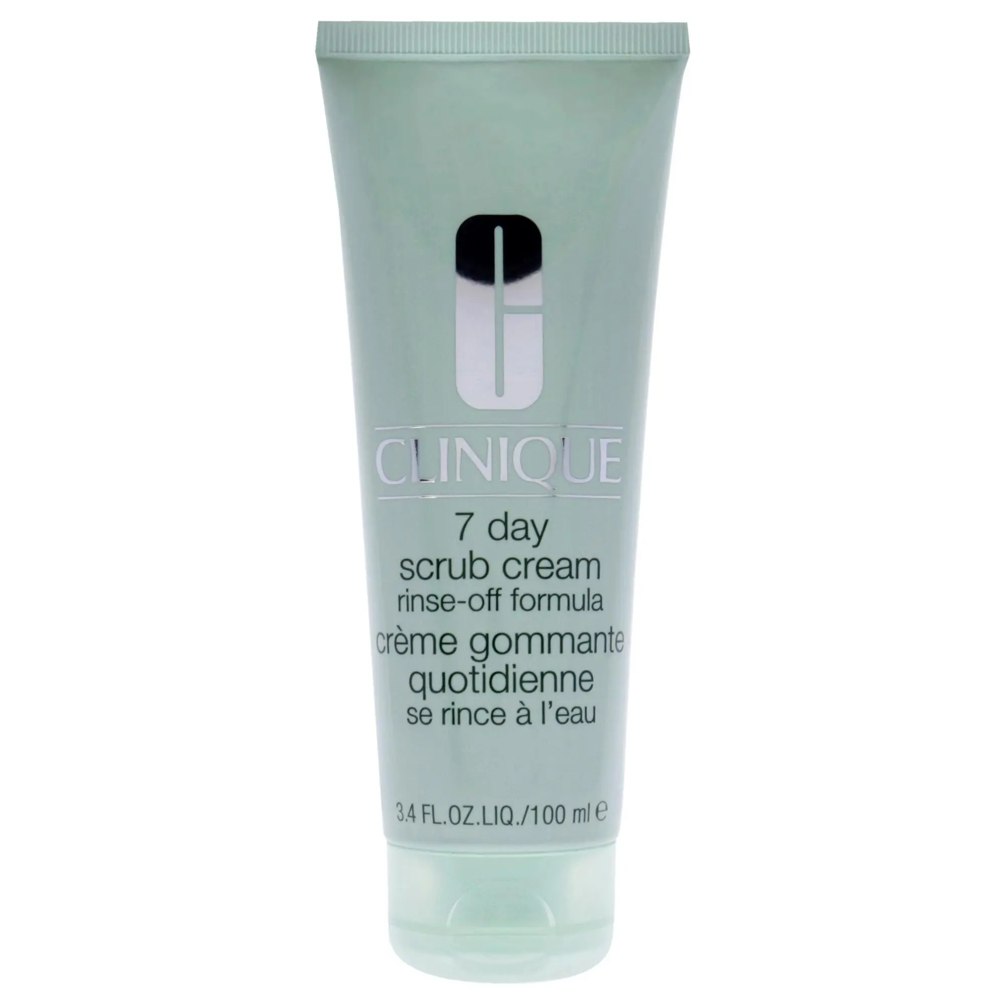 Clinique 7 Day Rinse-Off Scrub Cream Cleanser, Unisex Daily Facial Scrub - 3.4 fl oz, Facial Use