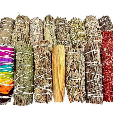 Energy Cleansing Sticks - You Choose the Herb! - 4" Herb Bundles for Smoke Cleansing - Natural Herbs - Cleansing Wand - Dried Herbal Wand
