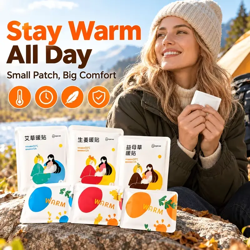 Bottles30 self-heating warm patches, providing stable, comfortable warmth for 10–12 hours; long-lasting, sustained heat; suitable for whole-body use; unisex; Christmas holiday gift Bottles