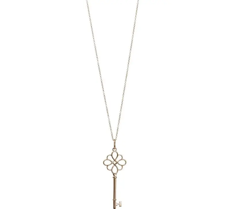 Pre-owned Tiffany & Co, Tiffany knot key 18k gold yellow gold necklace Gold Pendant Gold Chain Necklace