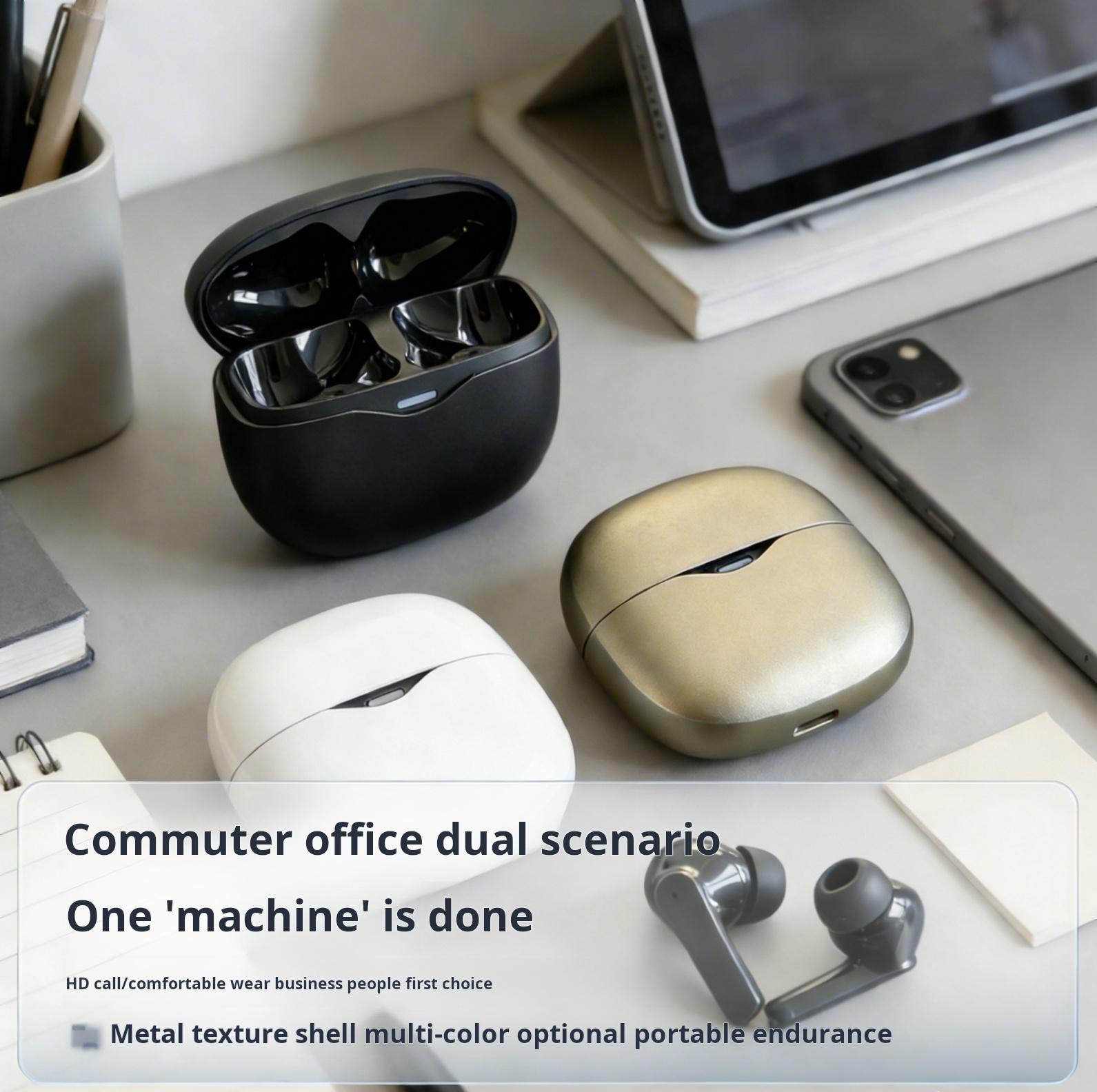 Wireless Bluetooth Earbuds ENC Noise Cancelling Clear Calls Long Battery Life Comfortable Fit Waterproof Sweatproof Low Latency Stable Connection Deep Bass Sports Running Gym