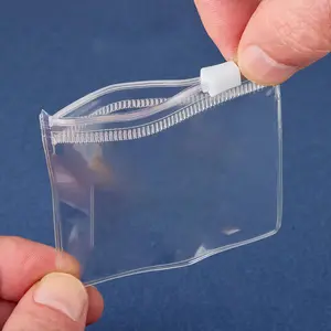 25pcs Transparent Reusable Ziplock Bags, Portable Plastic Storage Pouches for Jewelry, Cosmetics, Office Supplies & Small Items, Zipper Bag