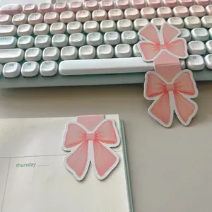 Butterfly Knot Bookmark, Cute Detailed Design, Soft Magnetic Material, Does Not Damage Book Pages, Essential for Students and Readers, Magnetic Bookmarks