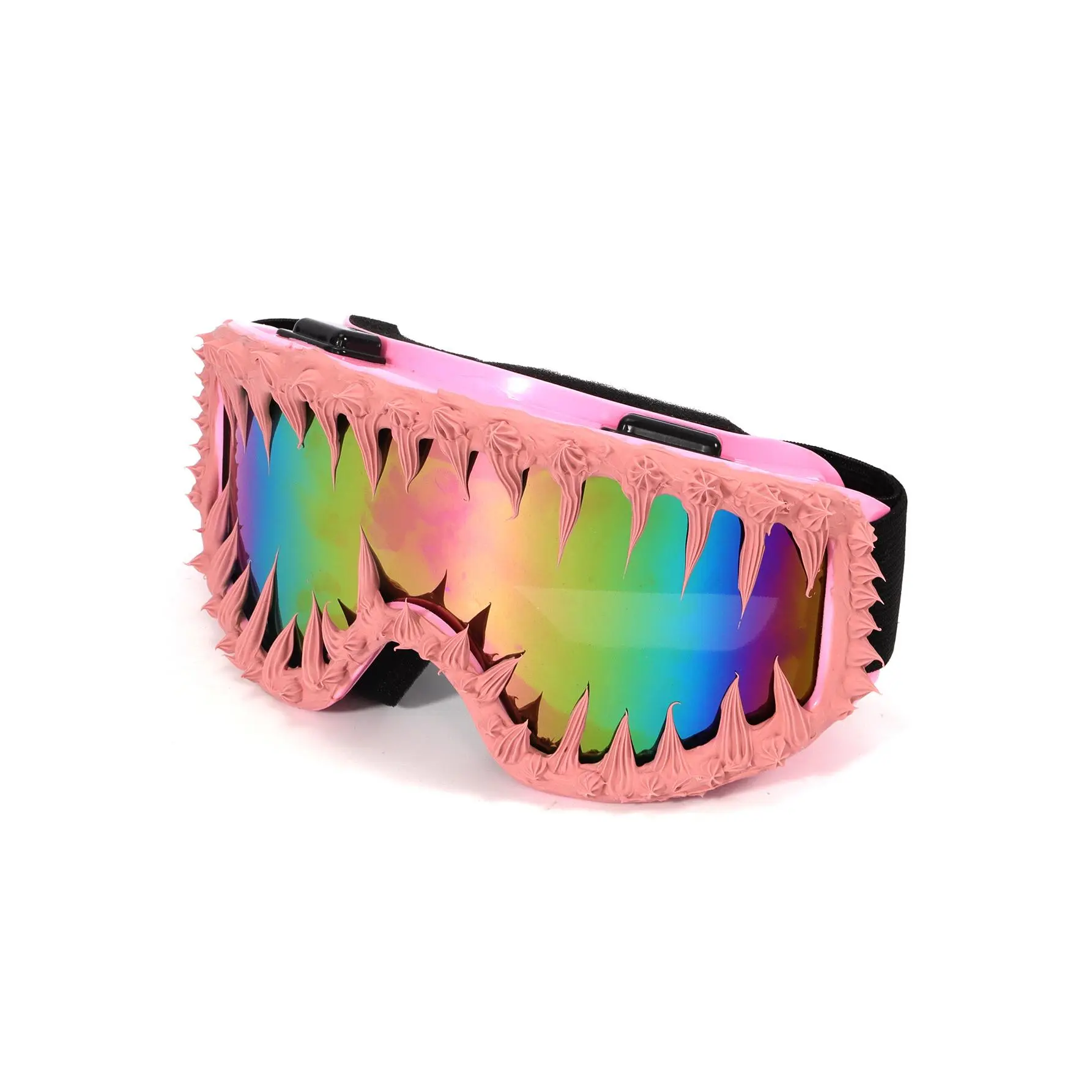 Pink frame with pink teeth