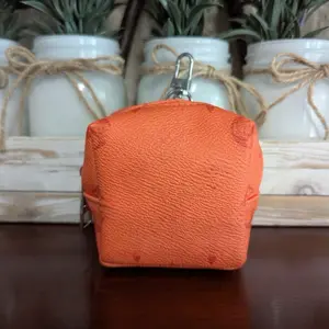 Orange Flower Keychain