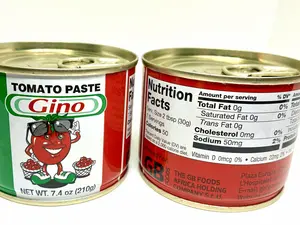Gino Tomato Paste – Double Concentrated Tomato Paste (210g Can)