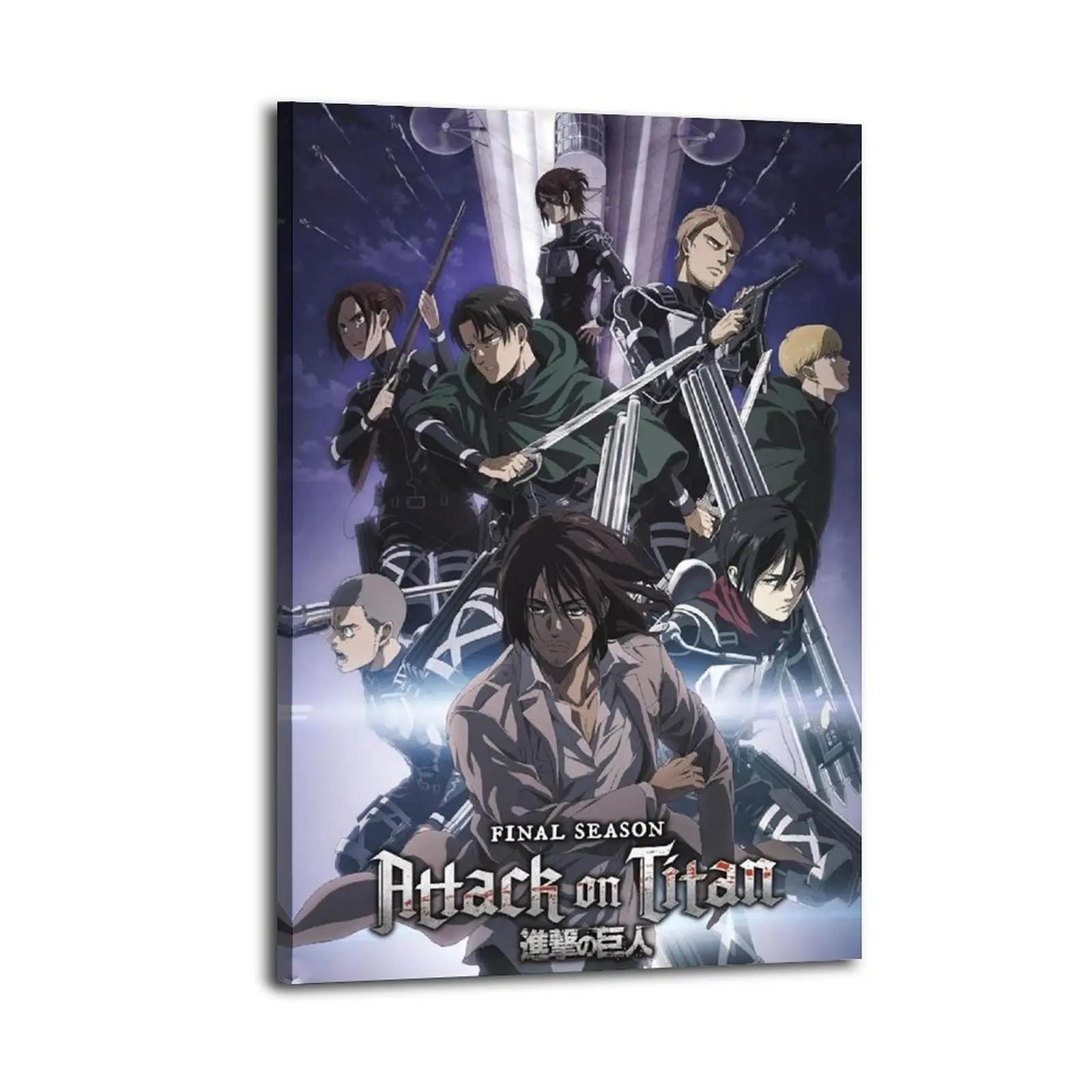 Attack on Titan Art Painting Decorative Classic Poster Art Wall Art Oil Painting Art Canvas Poster Decorative Painting Porch Living Room Art Decoration