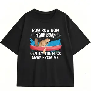 Sarcastic Introvert Shirt Women Funny Beaver Plus Size Graphic Tee