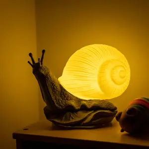 Bright Snail Lamp, 3d Snail Lamp, Desk Decoration, Office decoration, Custom Lamp, Snail Light, Cottagecore Lamp