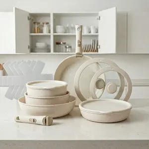 Kitchen Cookware Set, Including Pot, Pan, Bowl, Knife, Cutting Board, Kitchen Utensils, Kitchen Cooking Set, Household Kitchen Products