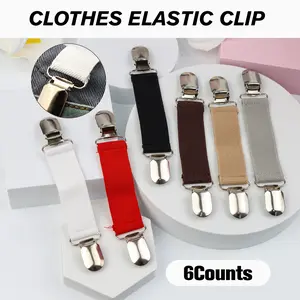 6 Counts Dress Clips Back Cinch Set, Simple Clip-On Design for Easy Use，Secure Hold for Sweaters and Shawls，Random Color